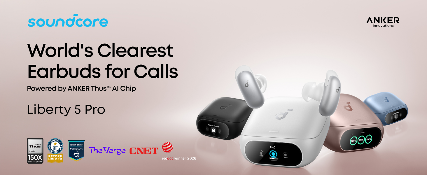 Amazon.com: Soundcore Liberty 5 Pro by Anker Noise Cancelling